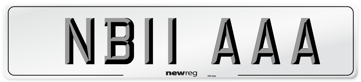 NB11 AAA Number Plate from New Reg